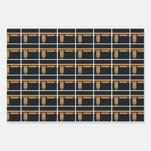 Eid Adha Mubarak Kaaba Sheep Pattern Geschenkpapier Set (Vorderseite)