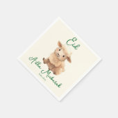 Eid  Al Adha Beige Cute  Sheep  Dinner  Serviette (Ecke)