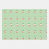 Eid Al Adha Beige Süße Schafe Geschenkpapier Set (Vorderseite 2)