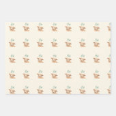 Eid Al Adha Beige Süße Schafe Geschenkpapier Set (Vorderseite)