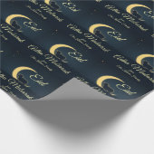Eid  Al Adha Dark Blue Sheep Dinner  Geschenkpapier (Ecke)
