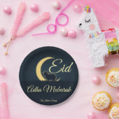 Eid Al Adha Dunkelblaue Schaf-Abendessen  Pappteller (Party)