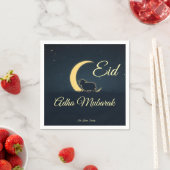 Eid Al Adha Dunkelblaue Schaf Abendessen  Serviette (Beispiel)