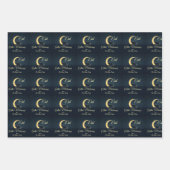 Eid Al Adha Dunkelblaue Schafe Geschenkpapier Set (Vorderseite 2)