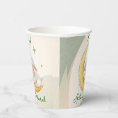 Eid  Al Adha Dusty Green Cute Sheep Dinner  Pappbecher (Rechts)