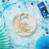 Eid  Al Adha Dusty Green Cute  Sheep Dinner  Pappteller (Party)