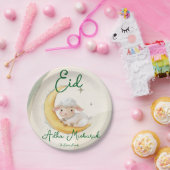 Eid  Al Adha Dusty Green Cute  Sheep Dinner  Pappteller (Party)