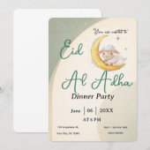 Eid  Al Adha Dusty Green Sheep Dinner Party Einladung (Vorne/Hinten)