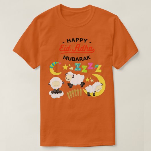 Eid Al Adha Eid Mubarak Happy Eid Day Muslim T-Shirt (Design vorne)