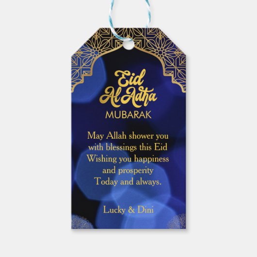 Eid Al Adha Golden Mandala Ferienwohnung Barcelona Geschenkanhänger (Vorderseite)