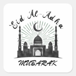 EID AL ADHA MUBARAK 2023 QUADRATISCHER AUFKLEBER