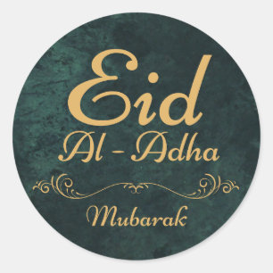 EID AL ADHA MUBARAK 2025 RUNDER AUFKLEBER