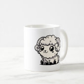 Eid al-Adha Mubarak Arabic Calligraphy Kaffeetasse (VorderseiteRechts)