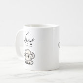 Eid al-Adha Mubarak Arabic Calligraphy Kaffeetasse (Vorderseite Links)