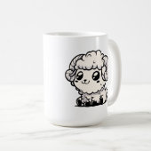 Eid al-Adha Mubarak Arabic Calligraphy Kaffeetasse (VorderseiteRechts)