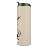 Eid al-Adha Mubarak Arabic Calligraphy Thermosbecher (Nach rechts gedreht)