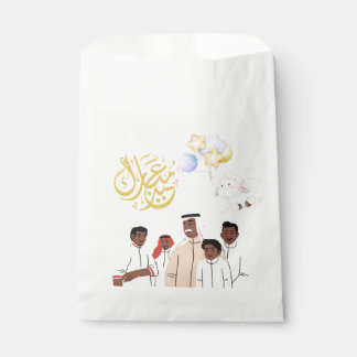 Eid Al-Adha Mubarak Familienfeier Runde Aufkleber Geschenktütchen