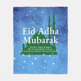 Eid Al-adha Mubarak Fleecedecke