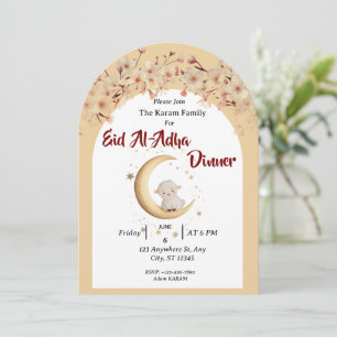 Eid Al Adha Mubarak Floral Modern Einladung