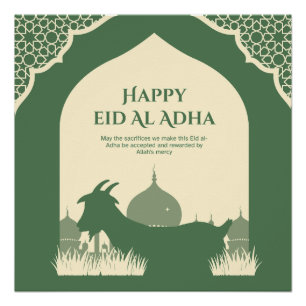 Eid al Adha Mubarak 🌙✨ Opferfest & Poster