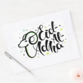 Eid al-adha mubarak rechteckiger aufkleber (Umschlag)
