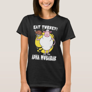 Eid Al-Adha Mubarak Sheep essen Türkei Muslim Eid T-Shirt
