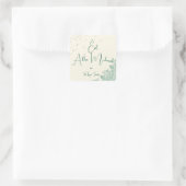 Eid Al Adha Personalized Eid Mubarak  Quadratischer Aufkleber (Tasche)