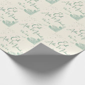 Eid  Al Adha Sage Green Dinner  Geschenkpapier (Ecke)