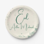 Eid  Al Adha Sage Green Dinner  Pappteller (Vorderseite)