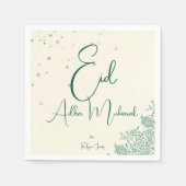 Eid Al Adha Salbei-Grün-Abendessen  Serviette (Vorderseite)