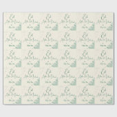 Eid Al Adha Salbei Grüne Dinner  Geschenkpapier (Flach)