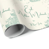 Eid Al Adha Salbei Grüne Dinner  Geschenkpapier (Rolleneckpunkt)