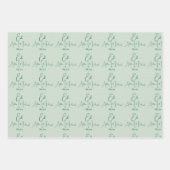 Eid Al Adha Salbei-Grünes Geschenkpapier Set (Vorderseite 2)