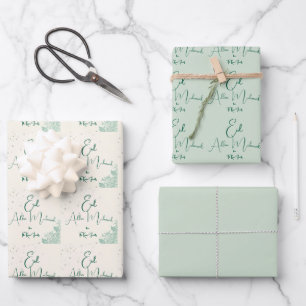 Eid Al Adha Salbei-Grünes Geschenkpapier Set