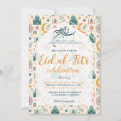 Eid Al Fitr Celebration Eid Mubarak Party Editable Einladung (Vorderseite)