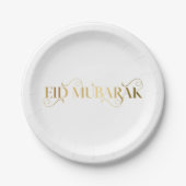 Eid Al Fitr Gold Pappteller (Vorderseite)
