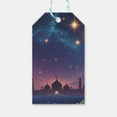 Eid al fitr Islamic celebration Gold And navy Geschenkanhänger (Rückseite)