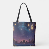 Eid al fitr Islamic celebration Gold And navy Tasche (Rückseite)