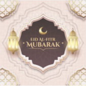 Eid Al-Fitr Mubarak Aufkleber (Vorderseite)