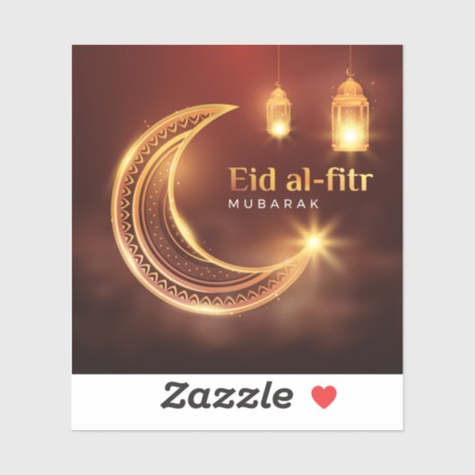 Eid Al-Fitr Mubarak Aufkleber (Blatt)