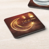 Eid Al-Fitr Mubarak Getränkeuntersetzer (Linke Seite)