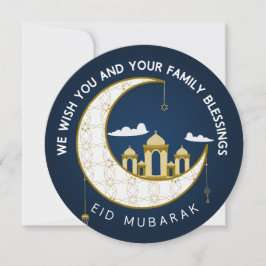 Eid Al-Fitr Mubarak Grußkreis Feiertagskarte