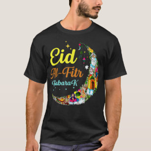 Eid Al-Fitr Mubarak Happy Eid Crescent Moon Eid T-Shirt