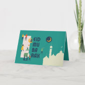 Eid Al-Fitr Mubarak Karte (Vorderseite)