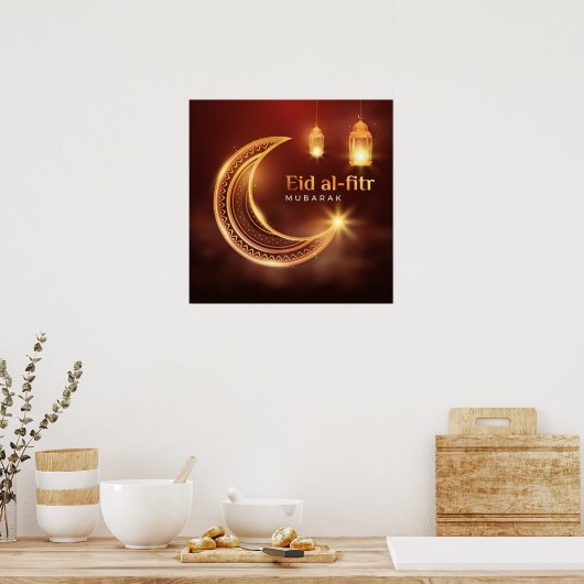 Eid Al-Fitr Mubarak Poster (Küche)