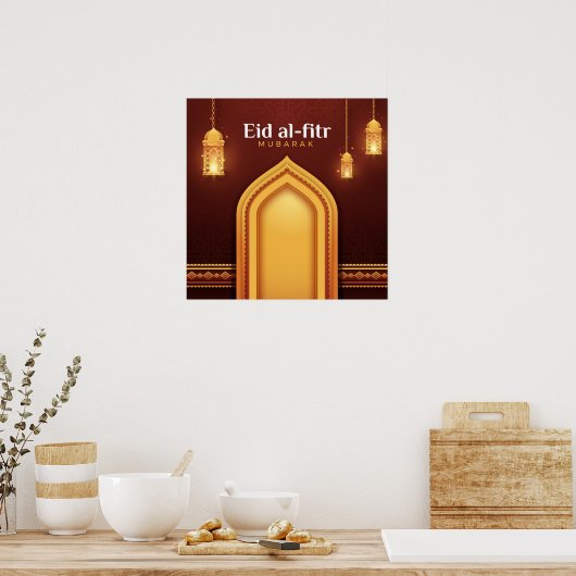 Eid Al-Fitr Mubarak Poster (Küche)