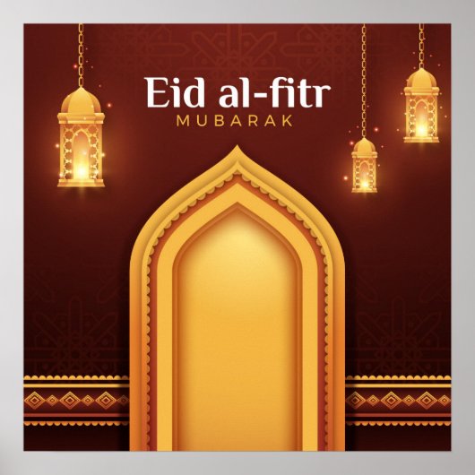 Eid Al-Fitr Mubarak Poster (Vorne)