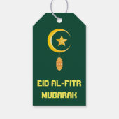 Eid al Fitr Mubarak Ramadan Kareem Moon Star Geschenkanhänger (Rückseite)