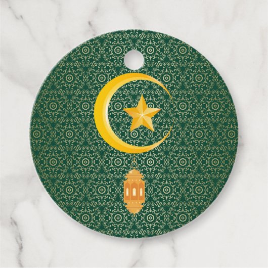 Eid al Fitr Mubarak Ramadan Kareem Moon Star Geschenkanhänger (Vorderseite)