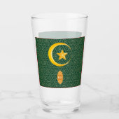 Eid al Fitr Mubarak Ramadan Kareem Moon Star Glas (Vorderseite)